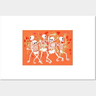 Dancing Skeletons Posters and Art